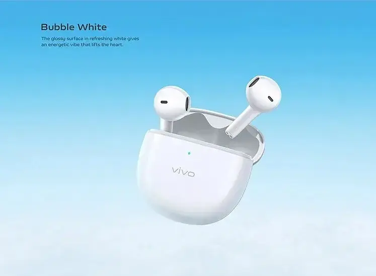 Наушники беспроводные в кейсе Vivo TWS Air белые - фото 5