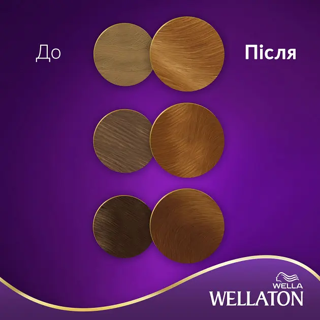 Стойкая крем-краска для волос Wellaton оттенок 8/74 шоколад с карамелью 110 мл - фото 4