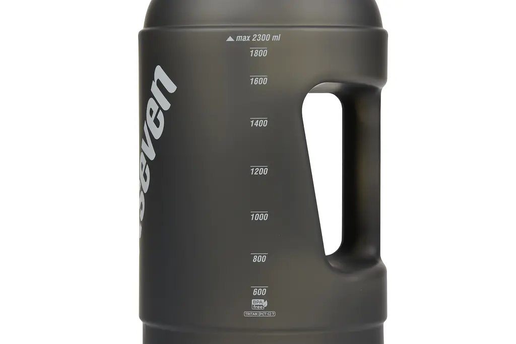 Пляшка для води UZspace Fitseven The King Frosted 2.3 л чорна (6069) - фото 5