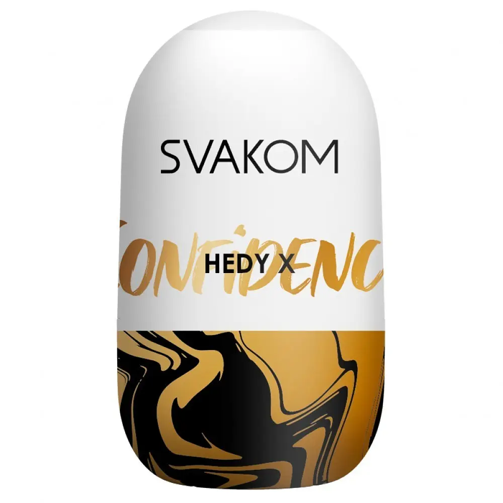 Мастурбатор-яйце Svakom Hedy X Confidence Впевненість, 9х5 см (помаранчевий)