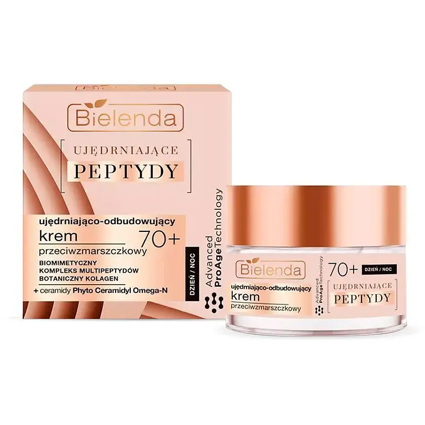 Крем против морщин Bielenda Firming Peptides Advanced ProAge Technology укрепляющий и восстанавливающий 70+, 50 мл - фото 2