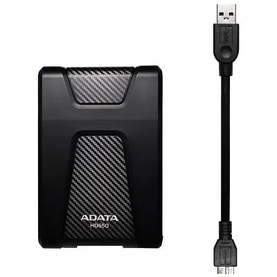 Зовнішній жорсткий диск 2.5" 2TB ADATA (AHD650-2TU31-CBK) - фото 4