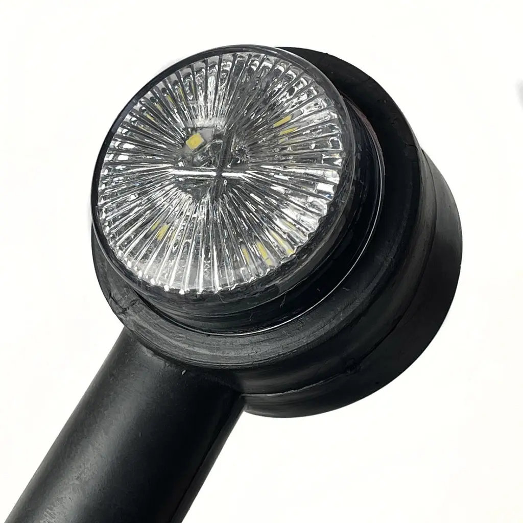 Габаритні вогні LED для вантажівок Ріжки 12/24V / косий 19 см / 10 діодів / Червоно-Білий 2 шт. (К 533) - фото 3