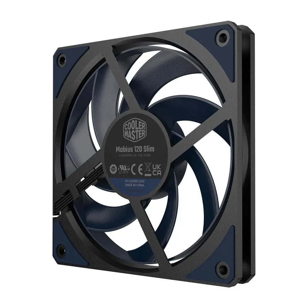 Корпусний вентилятор 120 мм Cooler Master Mobius 120 Slim MFZ-S2NN-25NPKR1 Black - фото 3