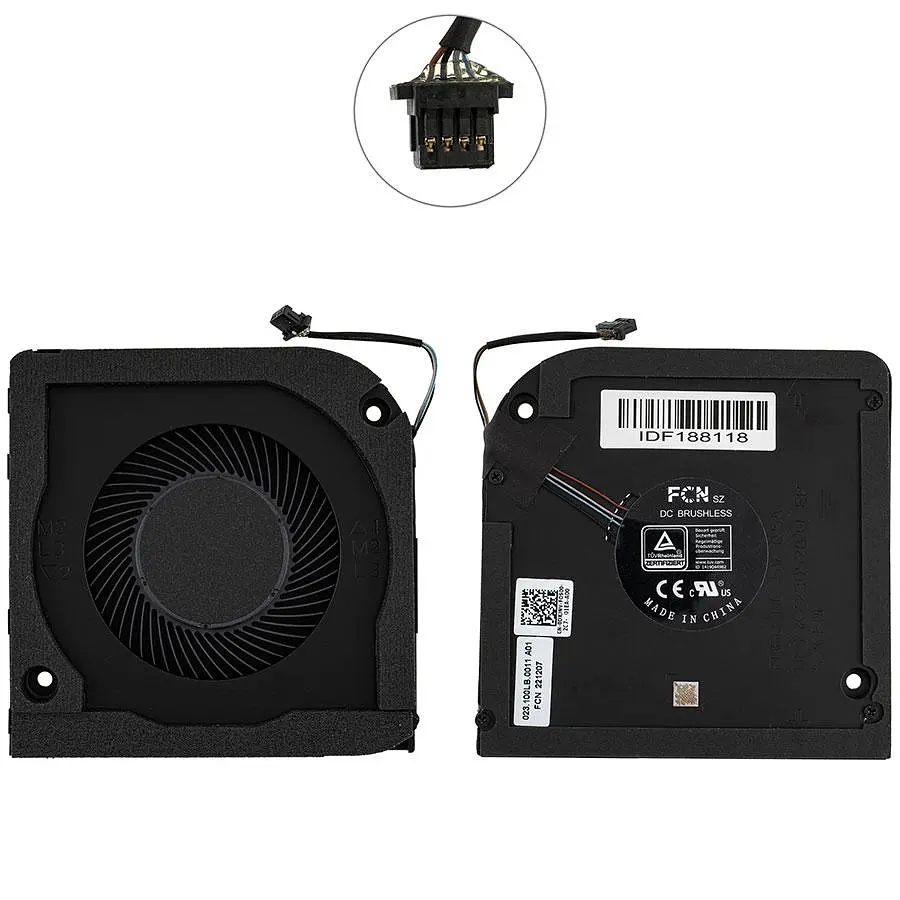 Вентилятор для ноутбука Dell (Latitude 5520 Precision 3560) CPU Fan