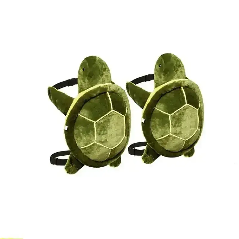 Захисні наколінники-черепашки D&S Design Ski-Protector Mini Turtle захист колін для лиж і сноуборду 2 шт зелено-жовті (SKU-259) - фото 5