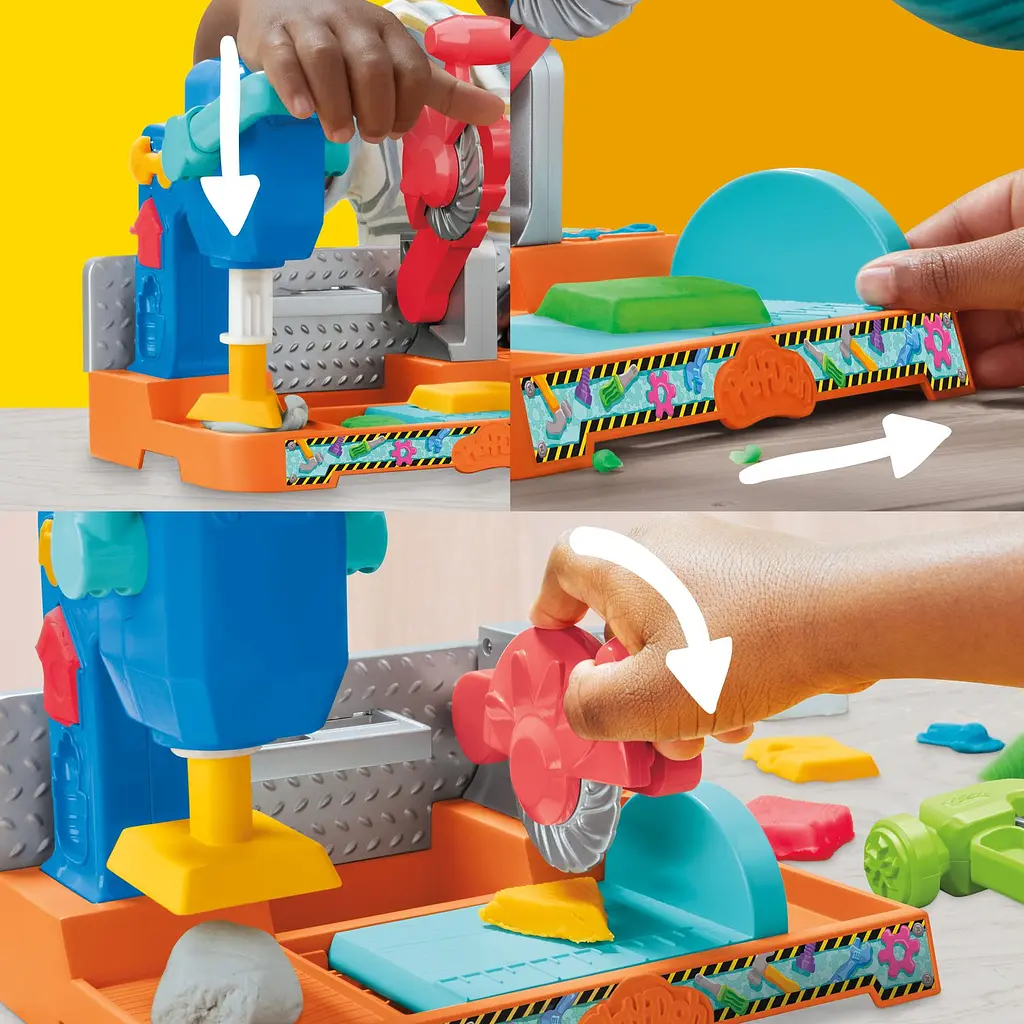 Набор для творчества с пластилином Hasbro Play-Doh Stamp and Saw Tool Bench (F9141) - фото 15
