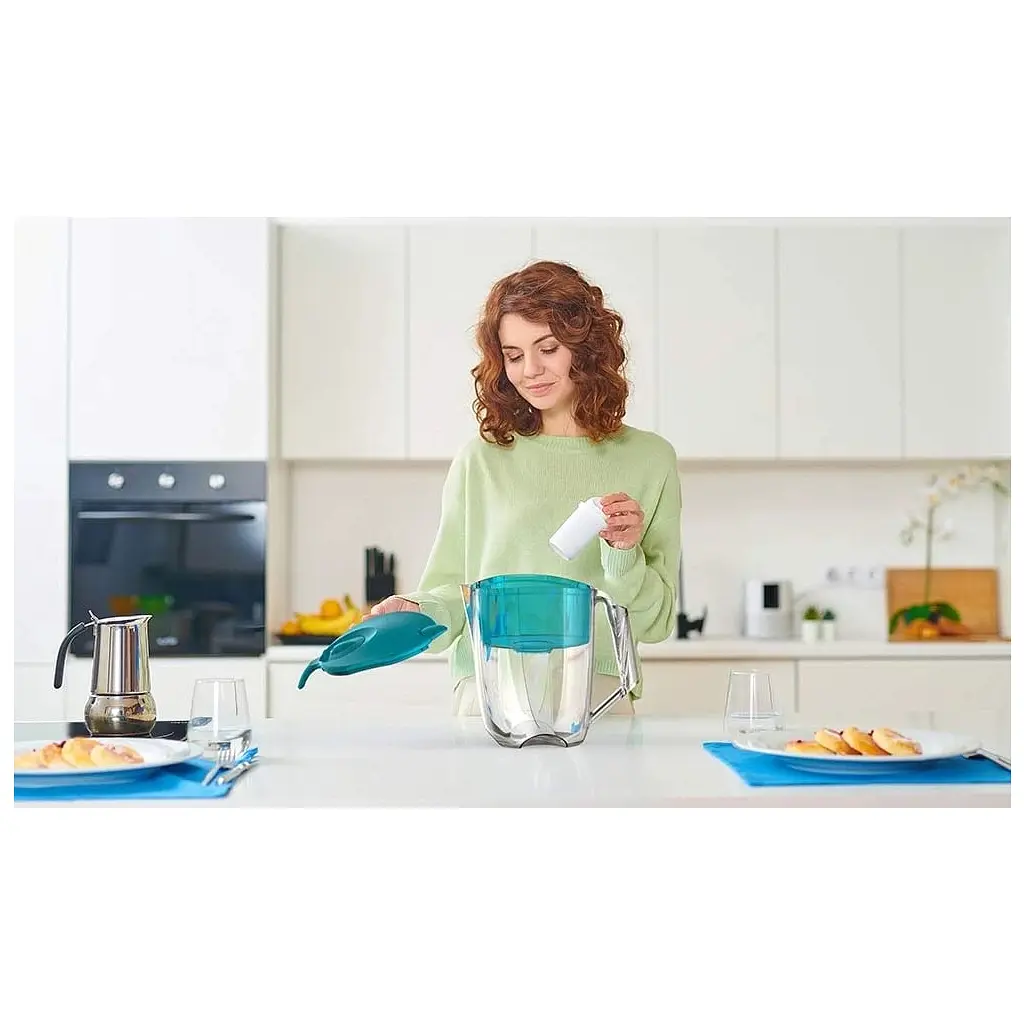 Фільтр-глечик Ecosoft Maxima 5л (3.5л очищеної води) з фільтр-картриджем, аква грін (FMVMAXIMADGECO) - фото 2