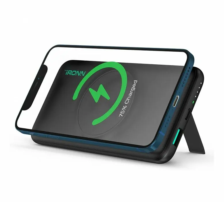 Power Bank iRONN Magnetic Wireless 10000mAh Black (IR2015MWH)