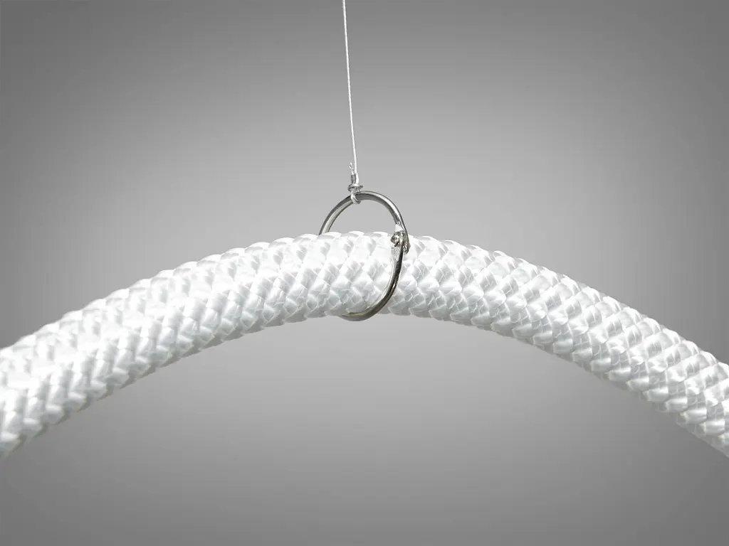 Стельова люстра LED Diasha 9610-1500BK Мотузка, 17W, 935 лм, чорний, для низьких стель, сучасний стиль для коридору, вітальні, - фото 4