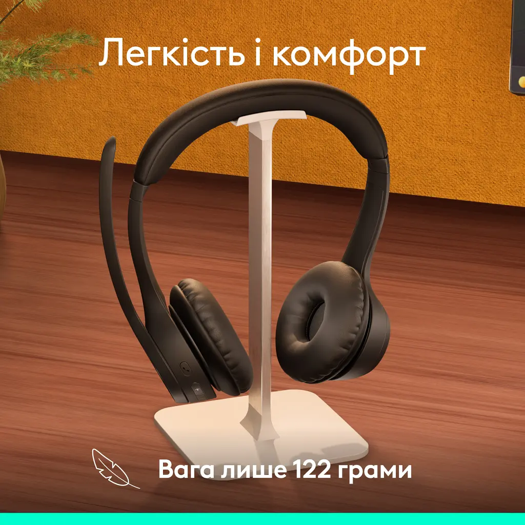 Навушники Logitech Zone 305 for Business Bluetooth Black (981-001458) - фото 11