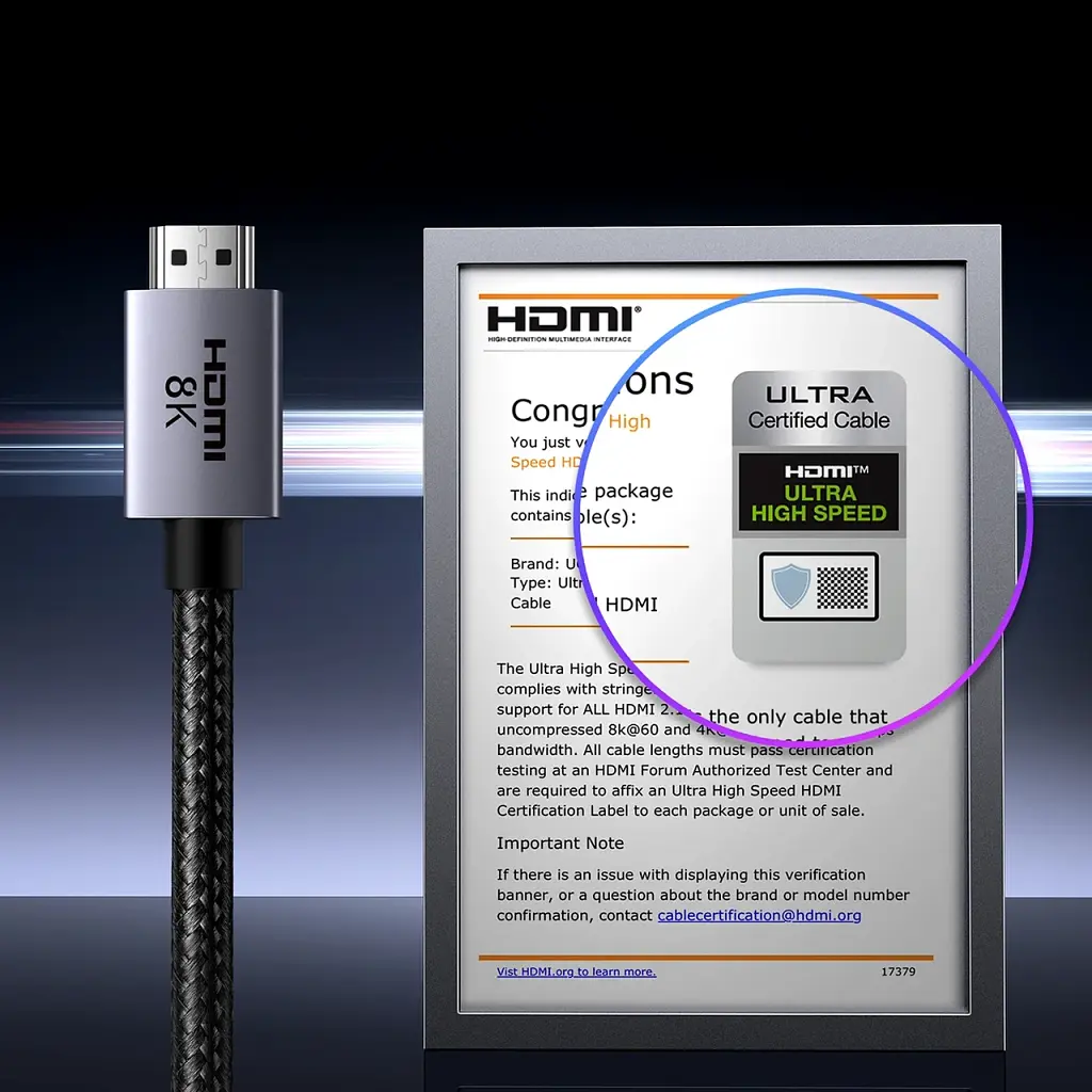 Кабель Ugreen HDMI - HDMI версії 2.1 48Gbps 8K 2 метра (HD171) - фото 6