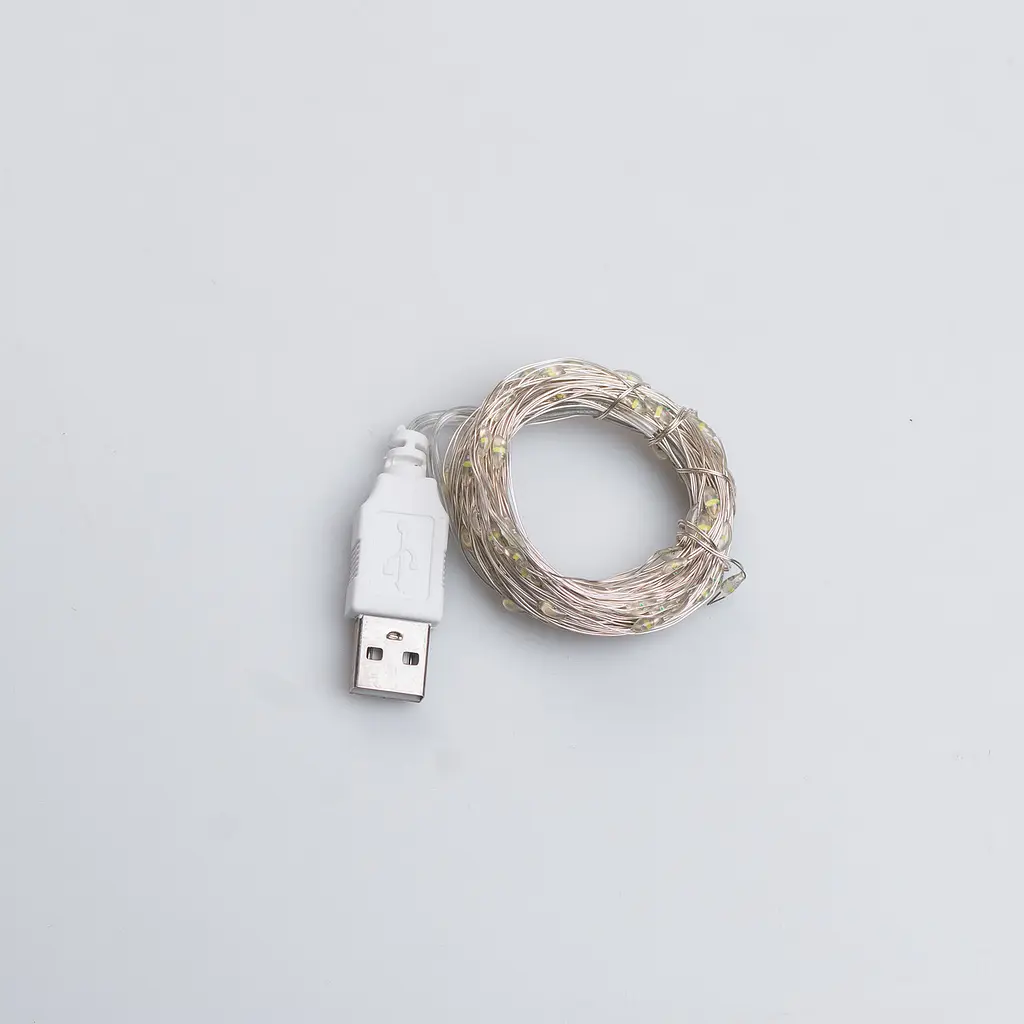 Гірлянда Роса 100 LED довжина 10 м від USB, білий GarlandoPro USB100L10MWW - фото 10