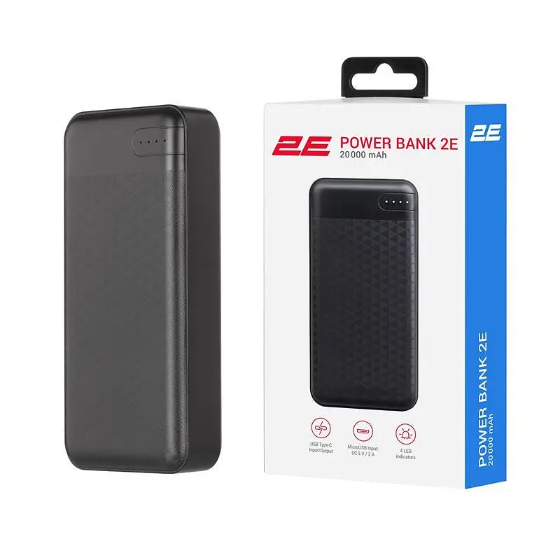 Павербанк 2E 20 000 mAh / Чорний (2E-PB2004PD-BLACK) - фото 6