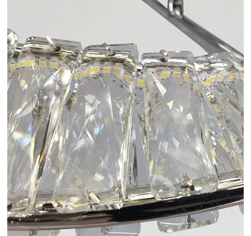 Кришталева стельова LED-люстра Artlight 562/500CH зі спіральним кільцем, хром, 58 Вт, від 10-18 м² - фото 5