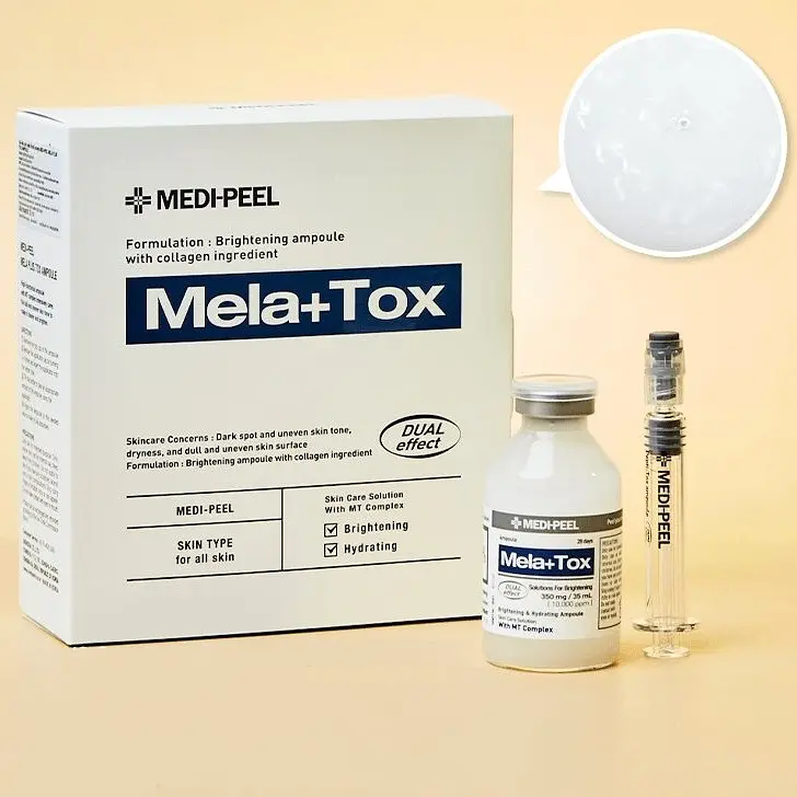 Освітлювальна сироватка для обличчя з ніацинамідом Mela+ Tox Ampoule Medi-Peel 35 мл - фото 2
