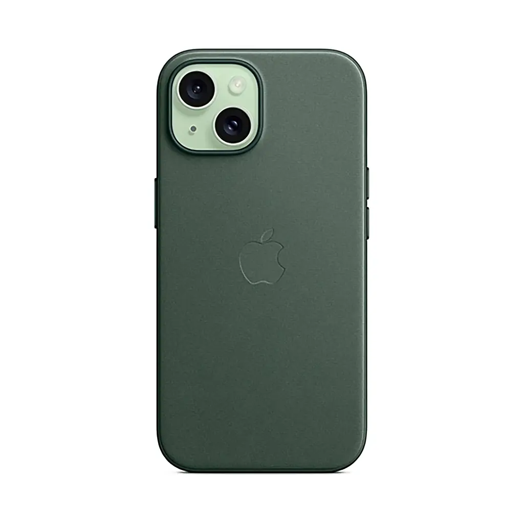 Чехол для Apple iPhone 15, FineWoven Case with MagSafe, зеленый, защитная накладка из материала FineWoven, противоударный, для iPhone, защита всего корпуса, поддержка беспроводной зарядки и MagSafe, (ARM71975) - фото 6