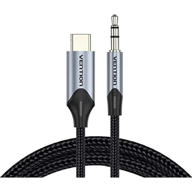 Аудио-кабель Vention 3.5 мм - USB Type-C (M/M), 1 м, Black (BGKHF)