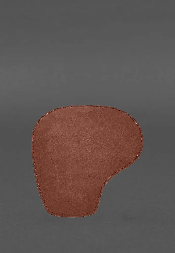 Коврик для мышки "Грушка" из натуральной кожи светло-коричневый Crazy Horse - фото 5