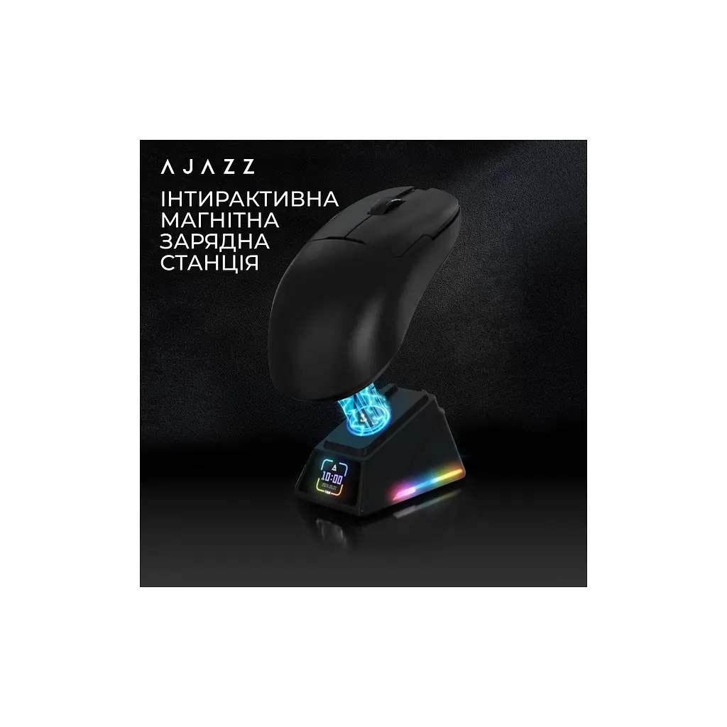 Мишка Ajazz AJ159 APEX Wireless/Bluetooth/USB Black (AJM159-A-B) - фото 9