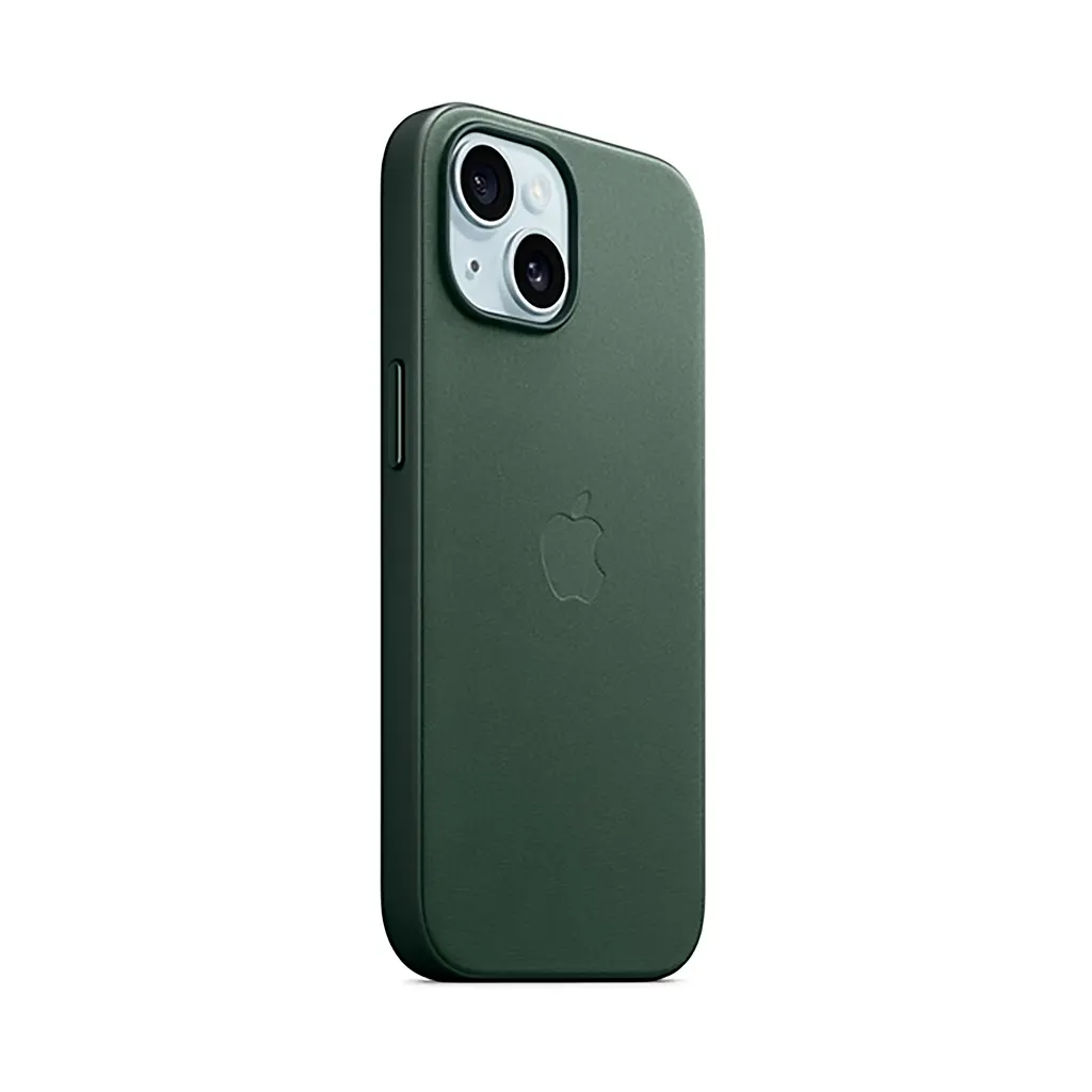 Чехол для Apple iPhone 15 Plus, FineWoven Case with MagSafe, зеленый, защитная накладка из материала FineWoven, противоударный, для iPhone, защита всего корпуса, поддержка беспроводной зарядки и MagSafe, (ARM71978) - фото 2