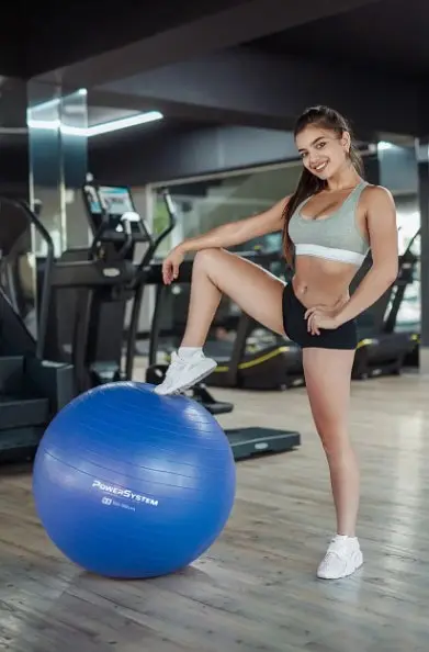 М'яч для фітнесу (фітбол) Power System PS-4013 Ø75 cm PRO Gymball Blue (PS-4013_75cm_Blue) - фото 5