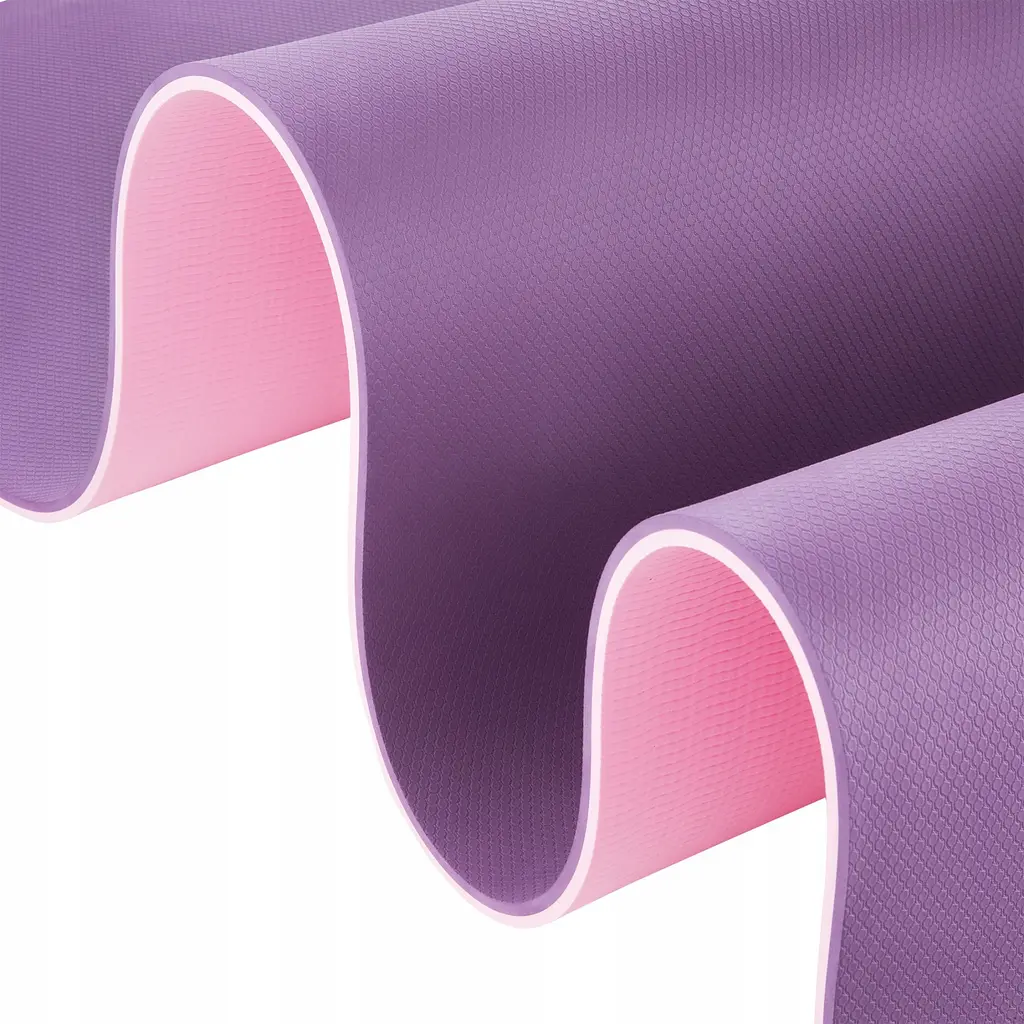Коврик (мат) для йоги та фітнесу 4FIZJO TPE 180 x 60 x 1 см 4FJ0390 Violet/Pink (P-5907739316967) - фото 7