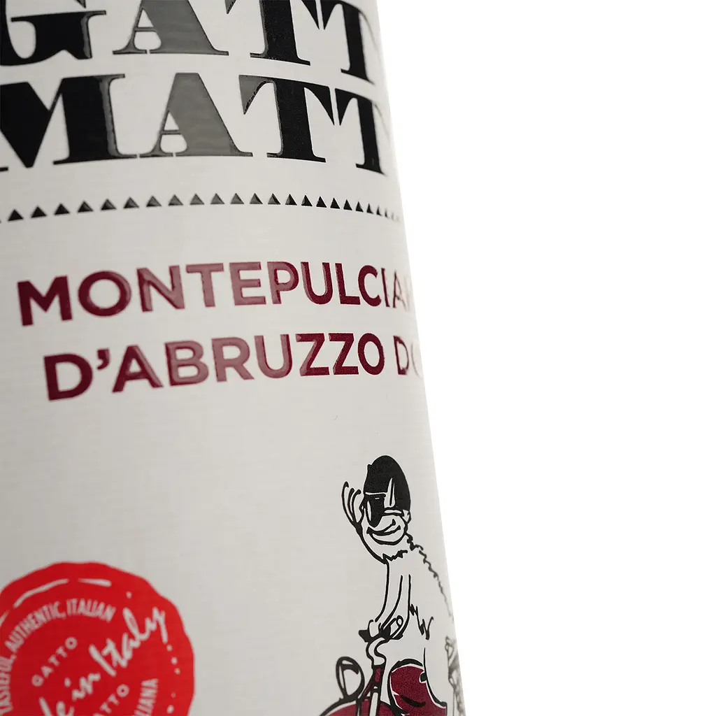 Вино Gatto Matto Montepulciano d`Abruzzo, червоне, сухе, 0,75 л - фото 3