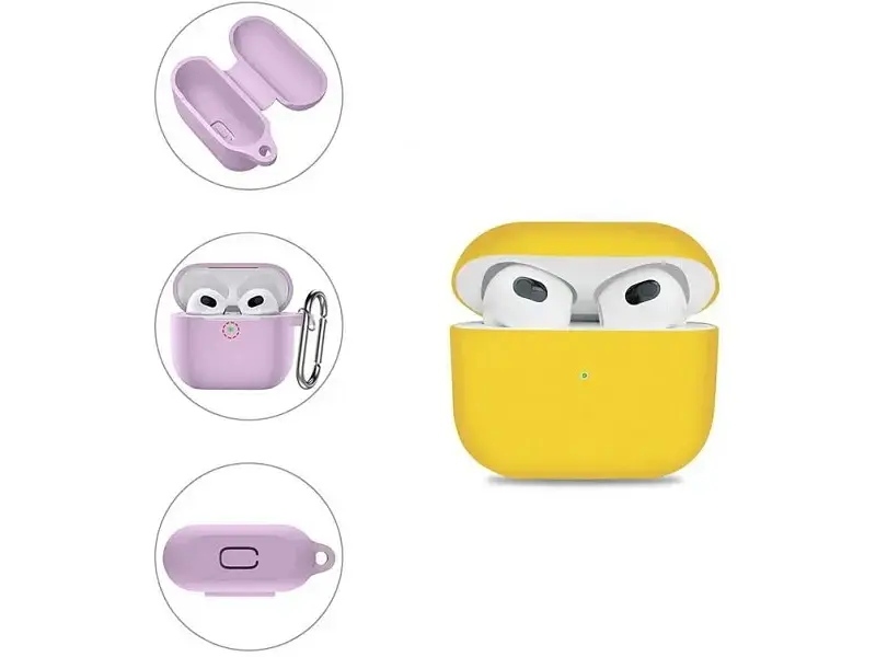 Чохол BeCover AirPods 3nd Gen Yellow (707233) - фото 3