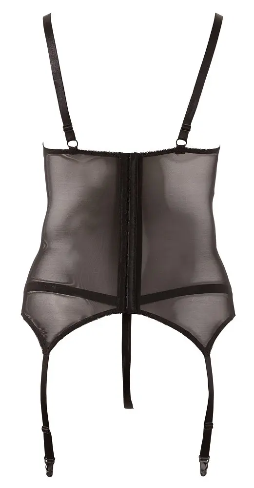Корсет с подвязками для чулок Cottelli Collection Lingerie XXXXL черный - фото 5