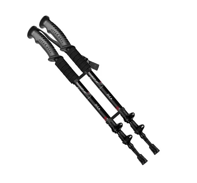 Трекинговые палки PowerPlay 9106 Fika Black/Red 60-135 см (пара) (PP_9106_FIKA_Bl/Red) - фото 1