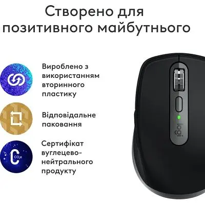 Комп'ютерна мишка Logitech MX Anywhere 3S для MAC Wireless Space Grey (910-006947) - фото 2