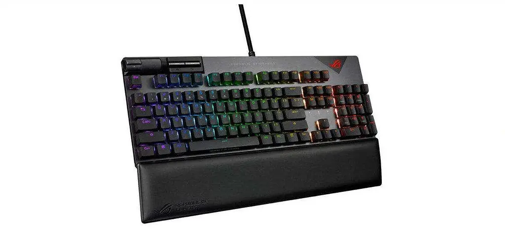 Клавиатура Asus ROG Strix Flare II LED 104key NX Red USB (90MP02D6-BKUA01) - фото 4