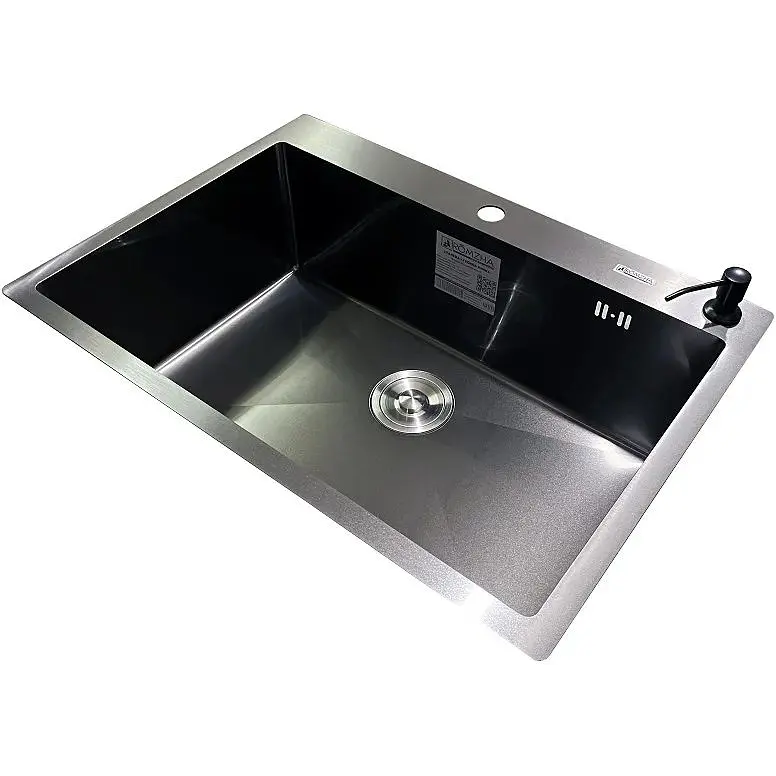 Кухонна мийка Romzha Arta U-650S Max BL - фото 3