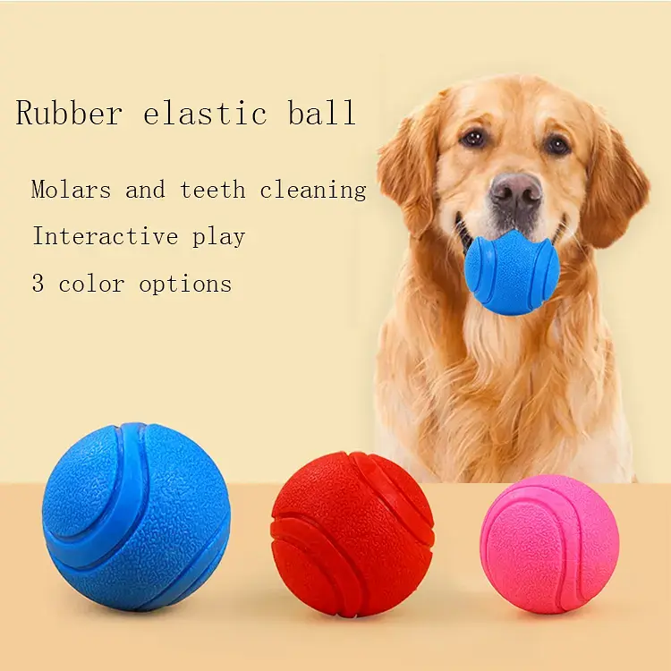 Жувальний м'яч для собак TPR Bouncy Pet Ball - фото 2