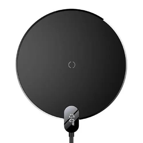 Беспроводное зарядное устройство Baseus Digital LED Display Gen 2 Wireless Charger 15W CCED000001 Black - фото 4