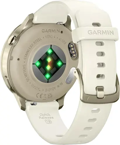 Смарт-годинник Garmin Venu 4 41 mm Lunar Gold with Bone Silicone Band (010-03013-00) - фото 2