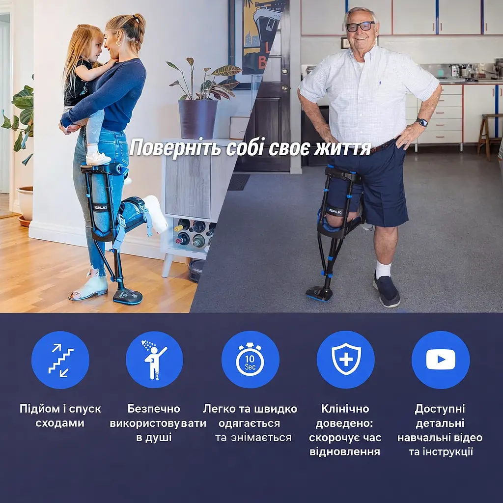 Милиця iWALK 3.0 Hands-Free (HFC30303-6-2664) - фото 5