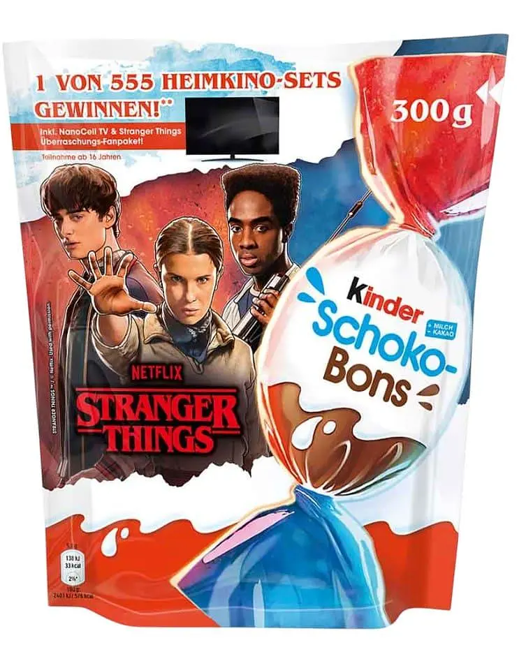 Шоколадні цукерки Kinder Schoko-Bons Netflix Stranger Things 300г