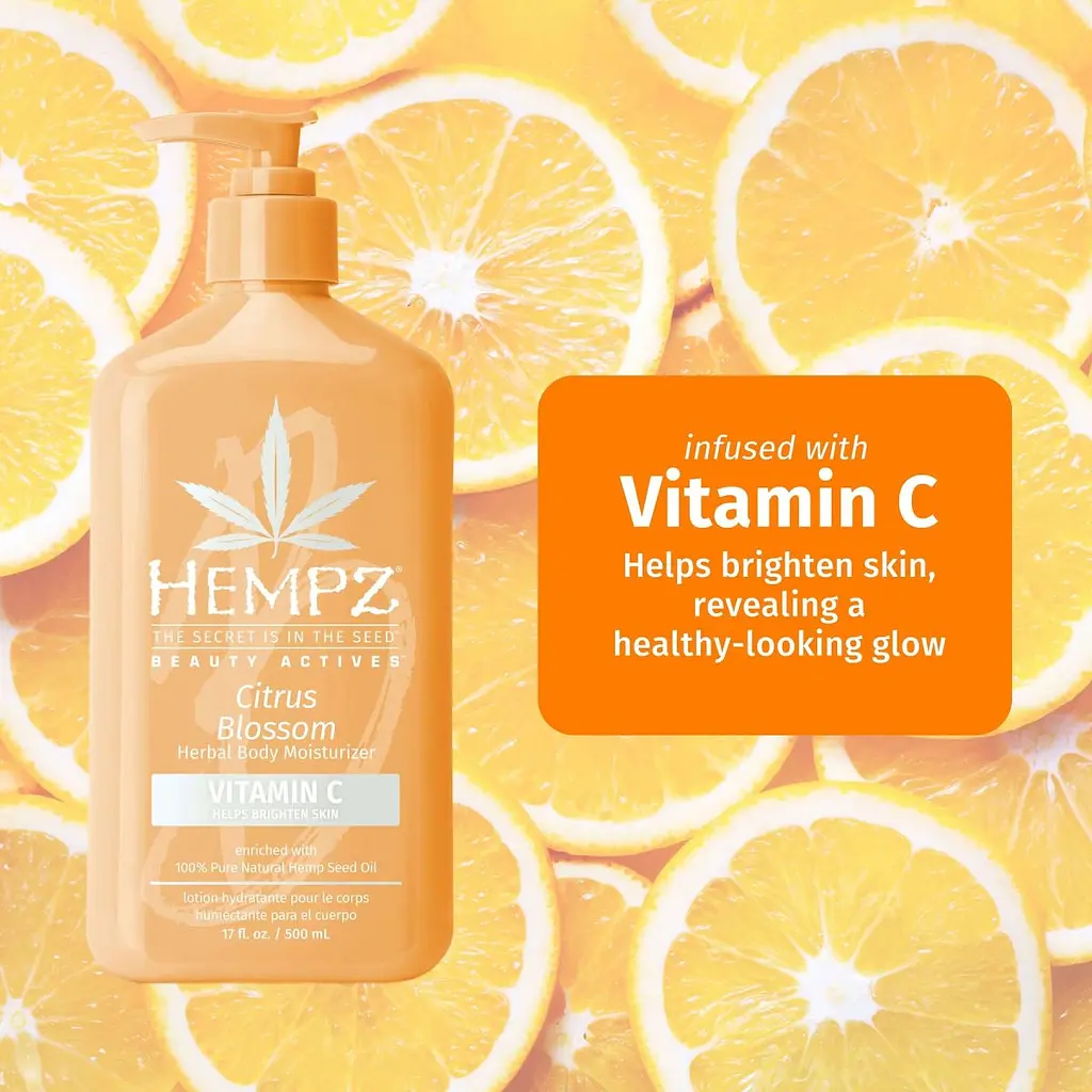 Молочко з вітаміном С "Квіти Цитрусу" Citrus Blossom Herbal Body Moisturizer with Brightening Vitamin C Hempz 66 ml - фото 3