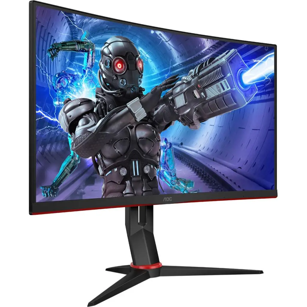 TFT 31.5" AOC C32G2ZE/BK, VA, 240Гц, вигнутий, DP, HDMI x 2, чорний - фото 2