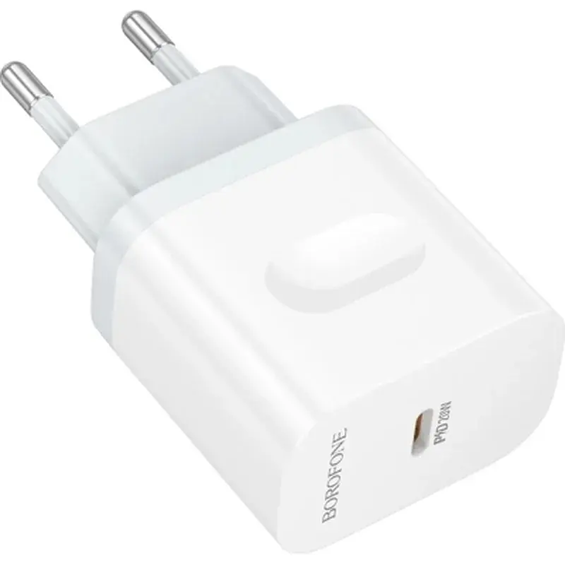 Зарядний пристрій BOROFONE BA99A USB-C PD20W white (6941991121357) - фото 5