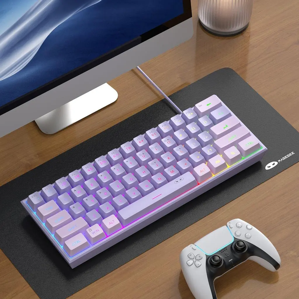 Клавіатура MageGee TS91 RGB (6971969727564-UA) Violet (G-000004393) - фото 6