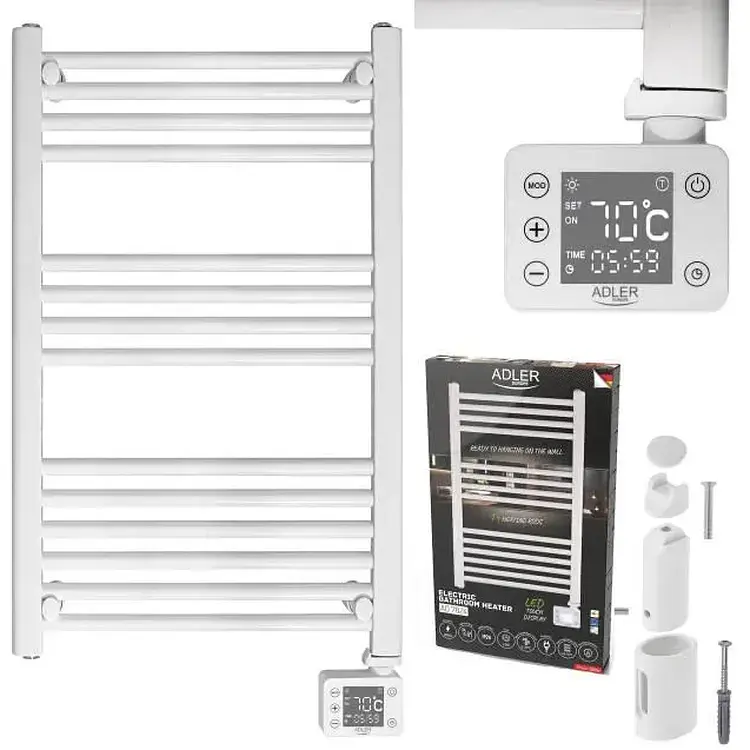 Сушилка для полотенец Adler AD 7824 электрическая светодиодная - фото 3