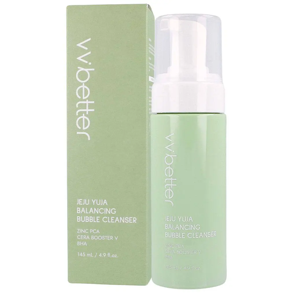 Пінка очищаюча балансуюча з екстрактом юдзу Jeju Yuja Balancing Bubble Cleanse VVbetter 145 мл