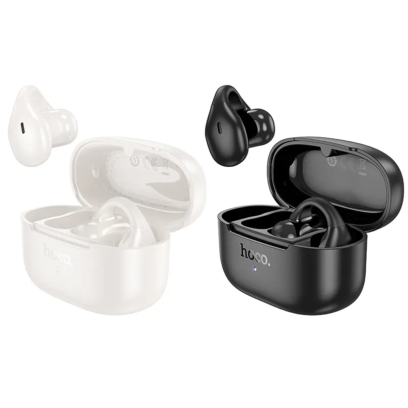 Наушники беспроводные Hoco EA9 Clear sound clip-on true wireless BT headset черные - фото 3