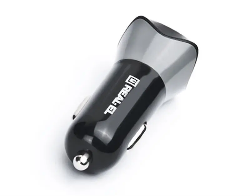 Автомобільний зарядний пристрій Real-el CA-30 QC3.0 (1USBx3A) Black/Grey - фото 4