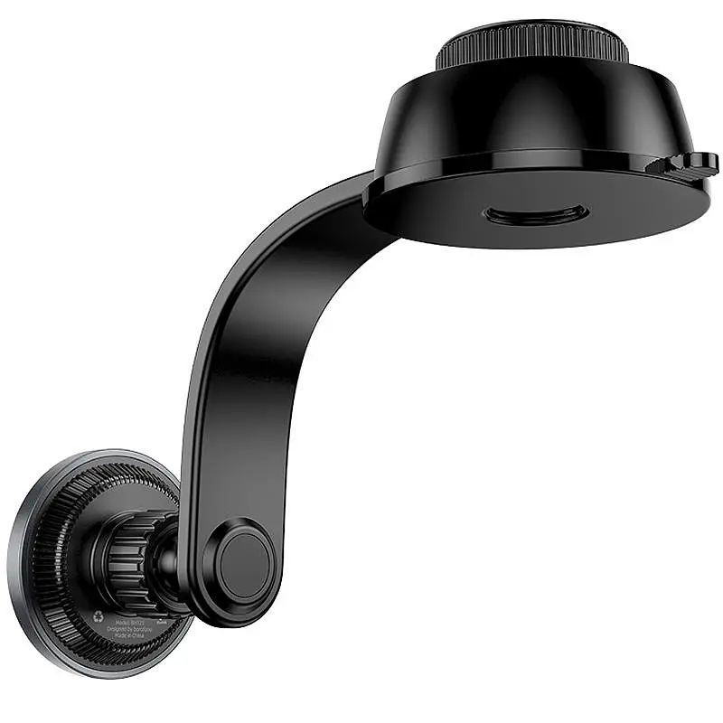 Автодержатель Borofone BH123 Profit magnetic (center console) Black/Metal gray - фото 4