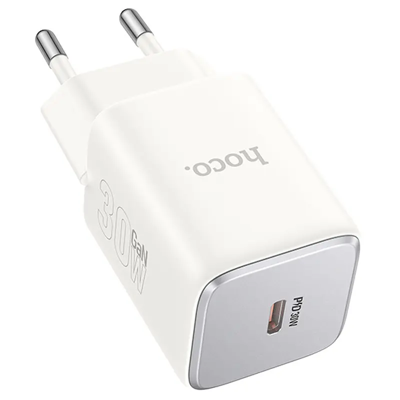 МЗП Hoco N43 Vista PD30W (1USB-C) Moonlight white - фото 2