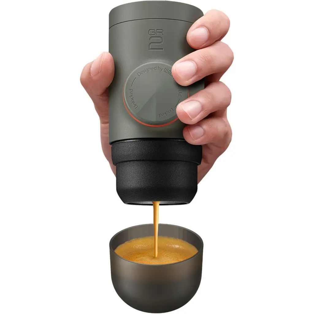 Портативна кавоварка Wacaco Minipresso GR2 Gray Olive (WMINIGR2) [168809] - фото 10